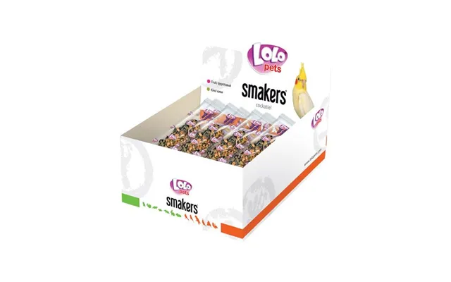 Lolo Pets Smakers Kiwi Box For Cockatiel 12 Pcs. Box