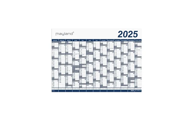 Mayland Kæmpekalender 1x13 Mdr. Pp-plast Rør 2025