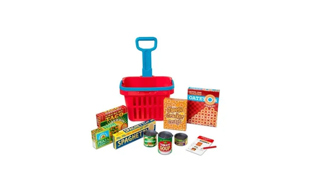 Melissa & Doug Fill & Roll Grocery Basket Play Set