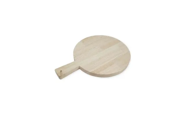 Playwood Wooden Cutting Board Round With Handle 34cm