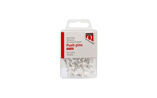 Quantore - Pushpins White 40 Pcs.