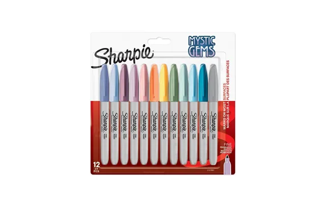 Sharpie Permanente Markers Mystic Gem Special Edition Fin Spids Assorterede Farver 12 Stk