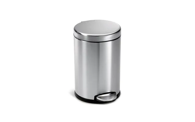 Simplehuman 4,5l Rund Pedalspand - Børstet Stål