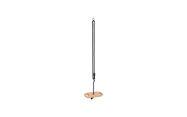 Small Foot - Wooden Disc Swing With Handles Black Line