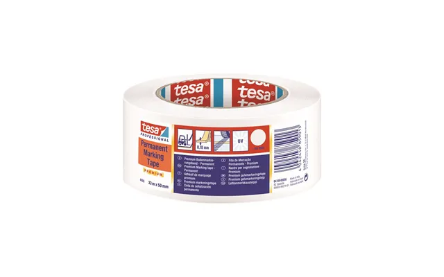 Tesa Floor Marking Tape Premium Indoor And Outdoor 33m X 50 Mm White