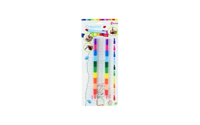 Toi-toys 10-in-1 Wax Crayon Pen 2pcs.