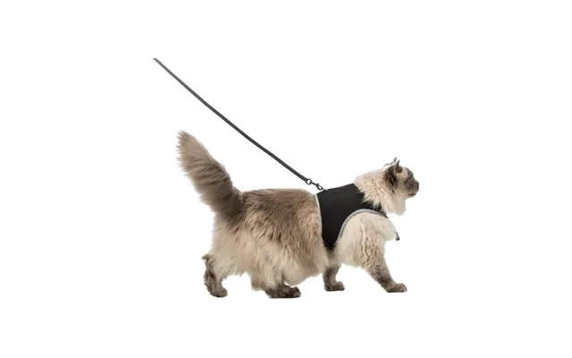 Trixie Soft Harness Cat With Leash 36-54 Cm 1.20 M Black