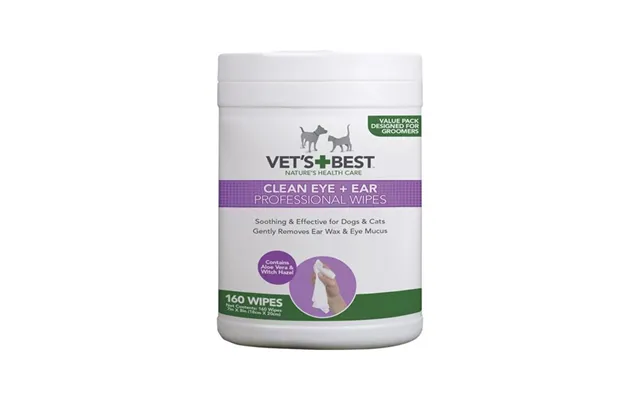 Vets Best Clean Ear Eye Wipes 160