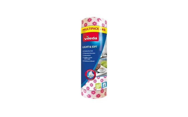 Vileda Light & Soft Universal Cloth Roll - 40 Pcs
