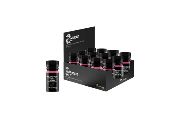 Pre Workout Shot Pwo Røde Bær 12 X 60 Ml