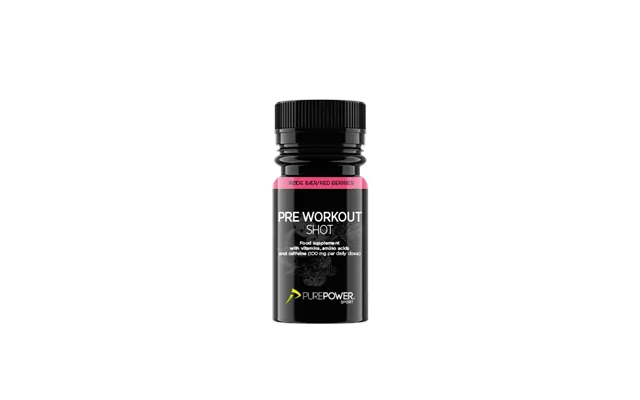Pre Workout Shot Pwo Røde Bær 60 Ml