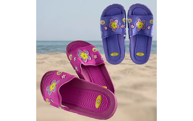 Børne Gummi Sandaler I Lilla Og Pink - Pink 33 product image