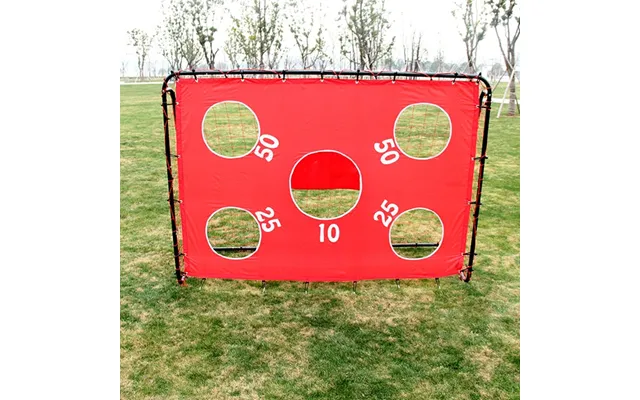Kvalitets Fodboldmål Med Måltavle 240 X 170 X 85cm. M Stålramme Dug Kan Let Afmonteres