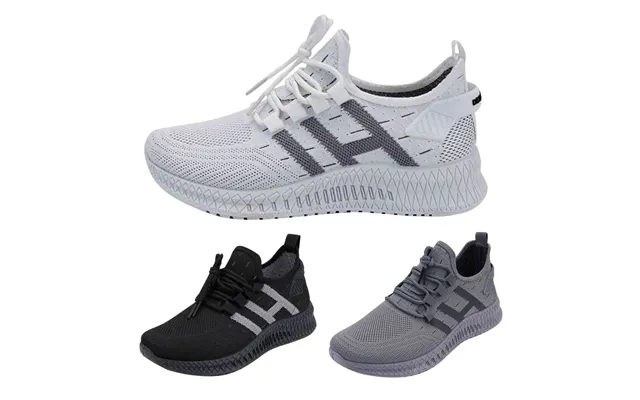 Løbesko Sneakers Til Mænd, Åndbare Og Stødabsorberende - Gråt 41