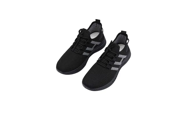 Løbesko Sneakers Til Mænd, Åndbare Og Stødabsorberende - Sort 44