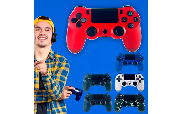 Ps4 Trådløs Controller M. Touchpad Og Vibration - Army