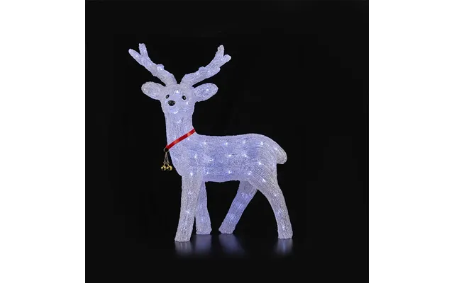 Rensdyr Akryl - Højde 57 Cm Med Led-lys
