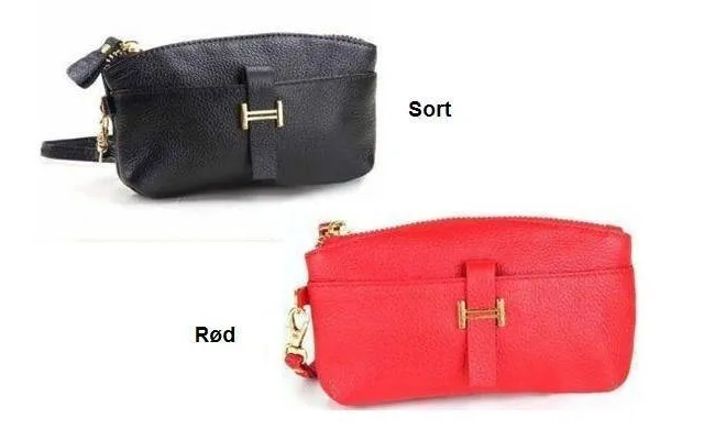 Trendy Clutch I Pu Læder - Koral
