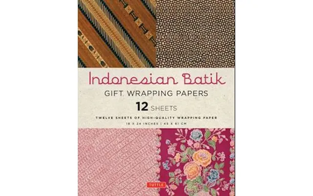 Indonesian Batik Gift Wrapping Papers - 12 Sheets
