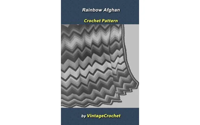 Rainbow Afghan Vintage Crochet Pattern - Vintage Crochet