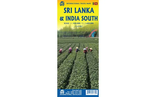 Sri Lanka & India South, International Travel Map - Itm Publications