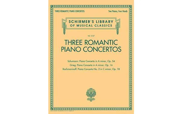 Three Romantic Piano Concertos - Ukendt Forfatter