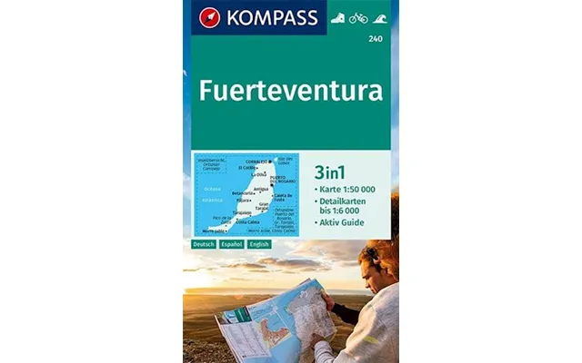 'fuerteventura, Kompass Wanderkarte 240' - Mair-dumont Kompass