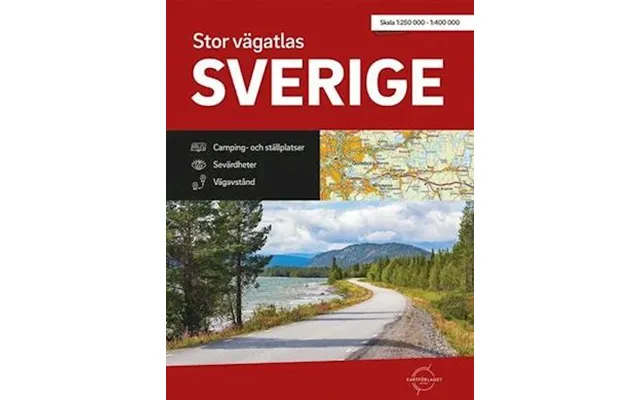 'stor Vägatlas Sverige Vägatlas I Stort Format 1 250 000 1 400 000 M