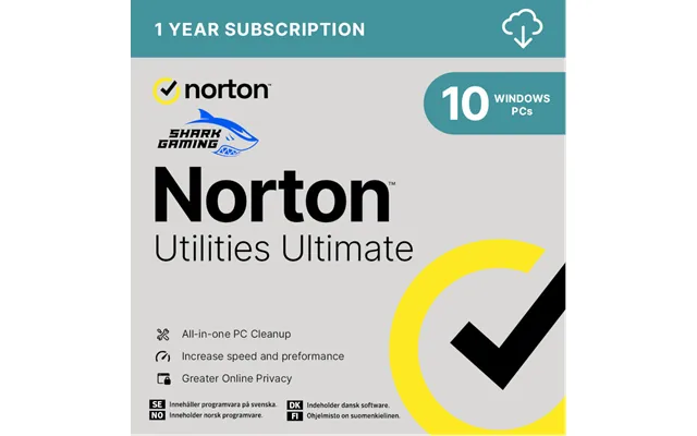 Norton Utilities Ultimate 10 Enheder 1 År