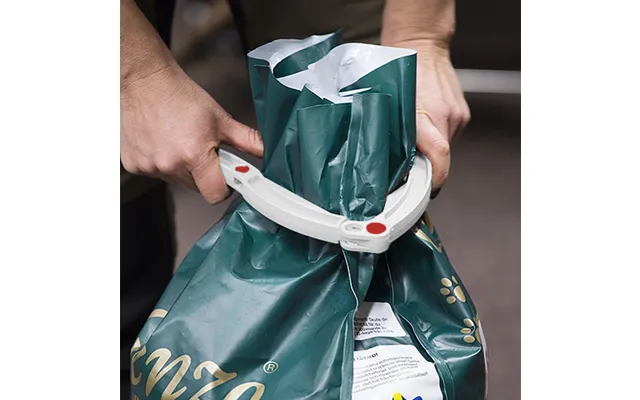 Stor Poseklemme Til Sæk - Hvid 24,5 Cm