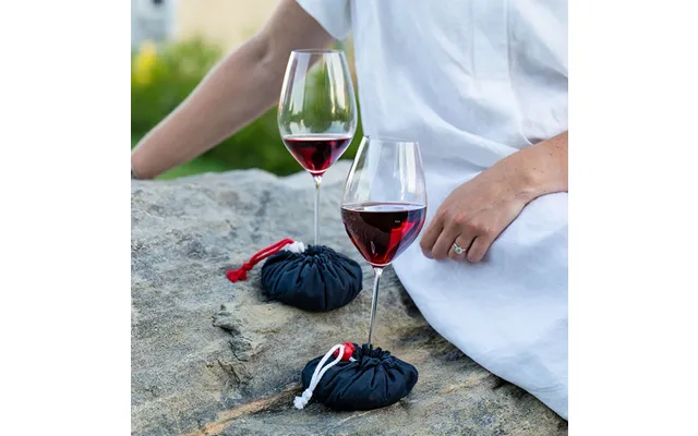 Vinglasholder Vingel 2-pak - Marineblå