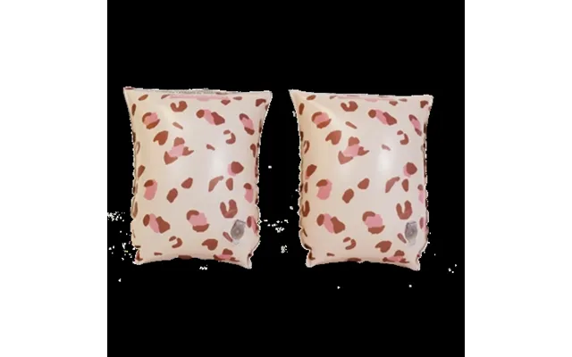 Swim Essentials Badevinger Old Pink Leopard 2-6 År
