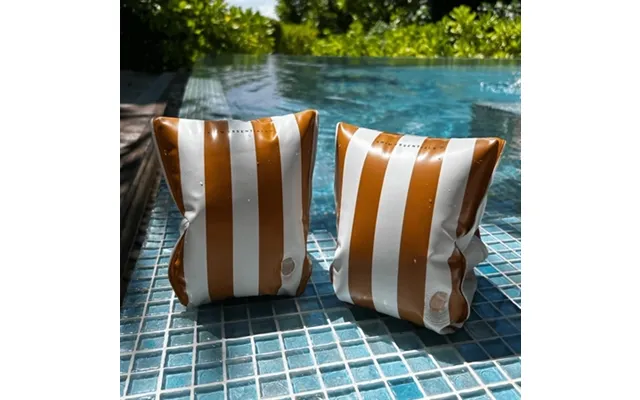 Swim Essentials Badevinger Yellow Stripes 0-2 År