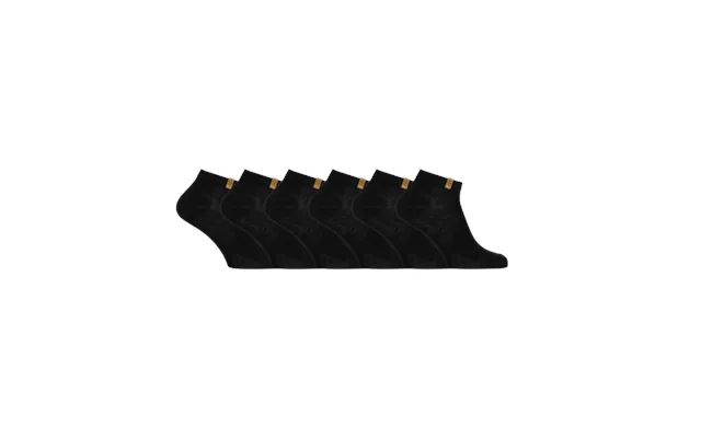Iz Sock Copenhagen 6pak Luxury Klassiske Bambus Ankelstrømper I Sort