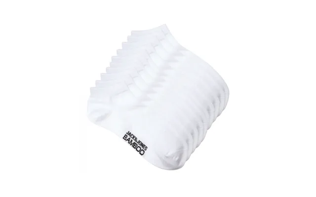 Jack & Jones 10pak Bambus Ankelstrømper I Hvid Til Herre