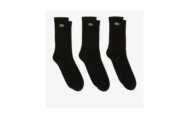 Lacoste 3-pak Bomuldsstrømper I Sort Med Logo Til Unisex product image