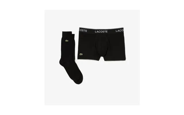 Lacoste Boxershorts & Strømper I Gaveæske I Sort Til Herre
