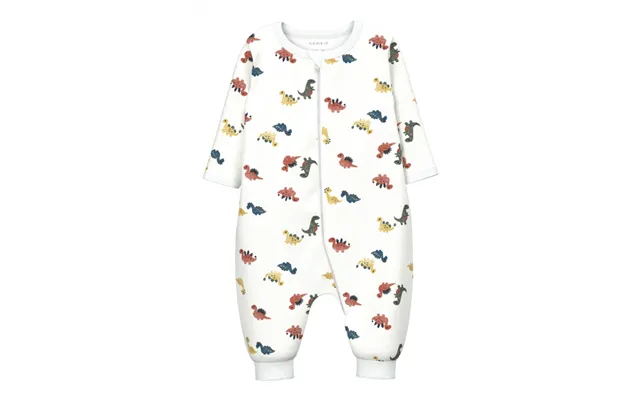 Name It Pyjamas Dragt I Hvid M. Dinosaur Motiv Til Børn