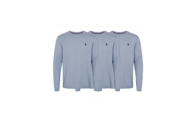 U.s Polo Assn 3pak Langærmet T-shirt I Lyseblå Til Herre Regular Fit M