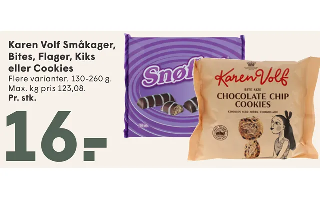 Karen Volf Småkager, Bites, Flager, Kiks Eller Cookies product image