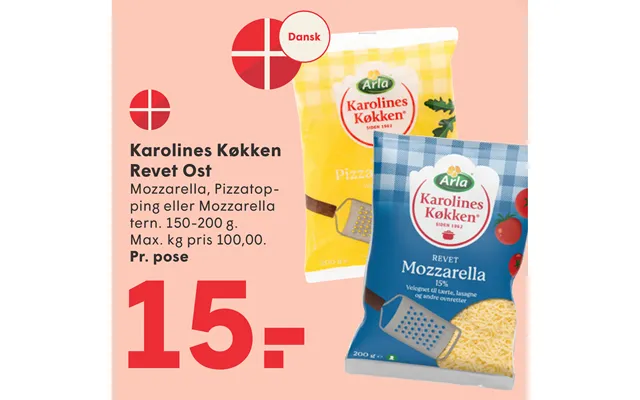 Karolines Køkken Revet Ost product image