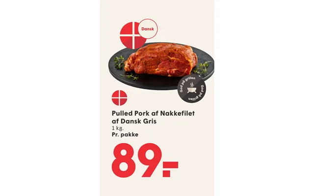 Pulled Pork Af Nakkefilet Af Dansk Gris product image