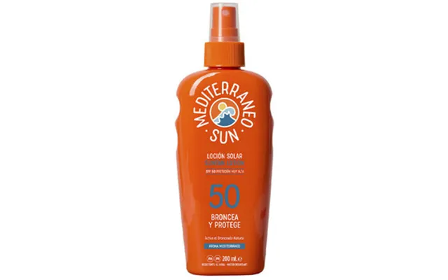 Solbeskyttelse Mediterraneo Sun Dark Tanning Sunscreen Lotion Spf 50 - Coconut 200 Ml