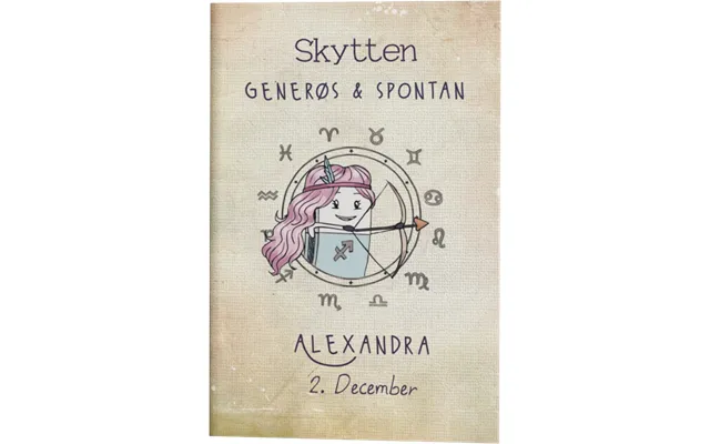 Stjernetegn Skytten Gave A5 Notesbog