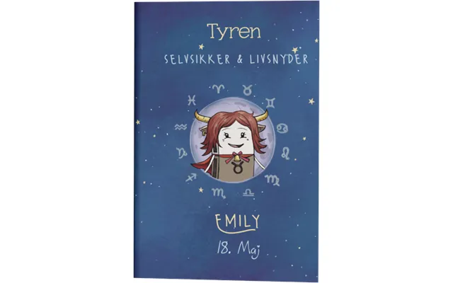 Stjernetegn Tyren Gave A5 Notesbog