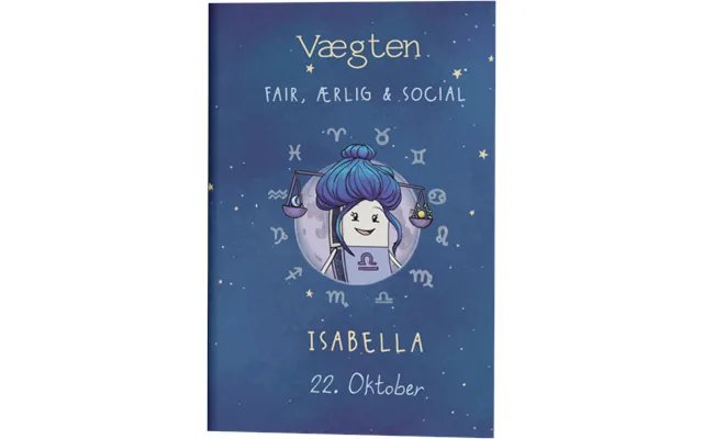 Stjernetegn Vægten Gave A5 Notesbog
