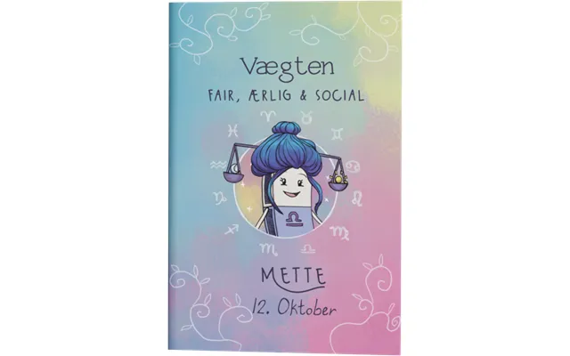 Stjernetegn Vægten Gave A5 Notesbog