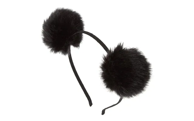 Ombre Pom Pom Hårbøjle - Sort product image