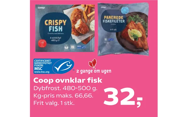 Coop Ovnklar Fisk product image