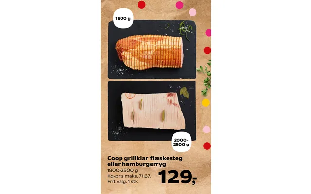 Coop grillklar roast pork or ham product image